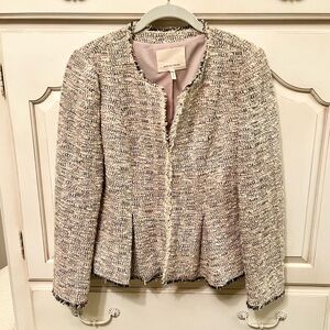 Rebecca Taylor Tweed Jacket - Cream and Black